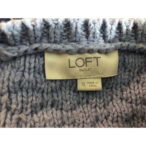 Loft Outlet Sweater XL Thick Lavender Long Sleeve Fooler Top Pullover Winter - Picture 5 of 6